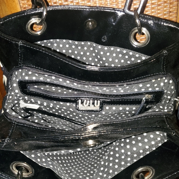 Lulu Polka Dot Satchel - Picture 5 of 9